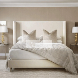 Amelia Wingback Upholstered Bed