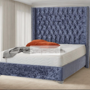 Lucia Wingback Upholstered Bed
