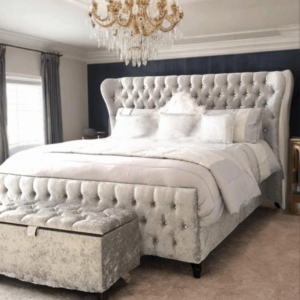 Nice Wingback Ottoman Bed