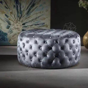 Royal Circular Chesterfield Pouffe